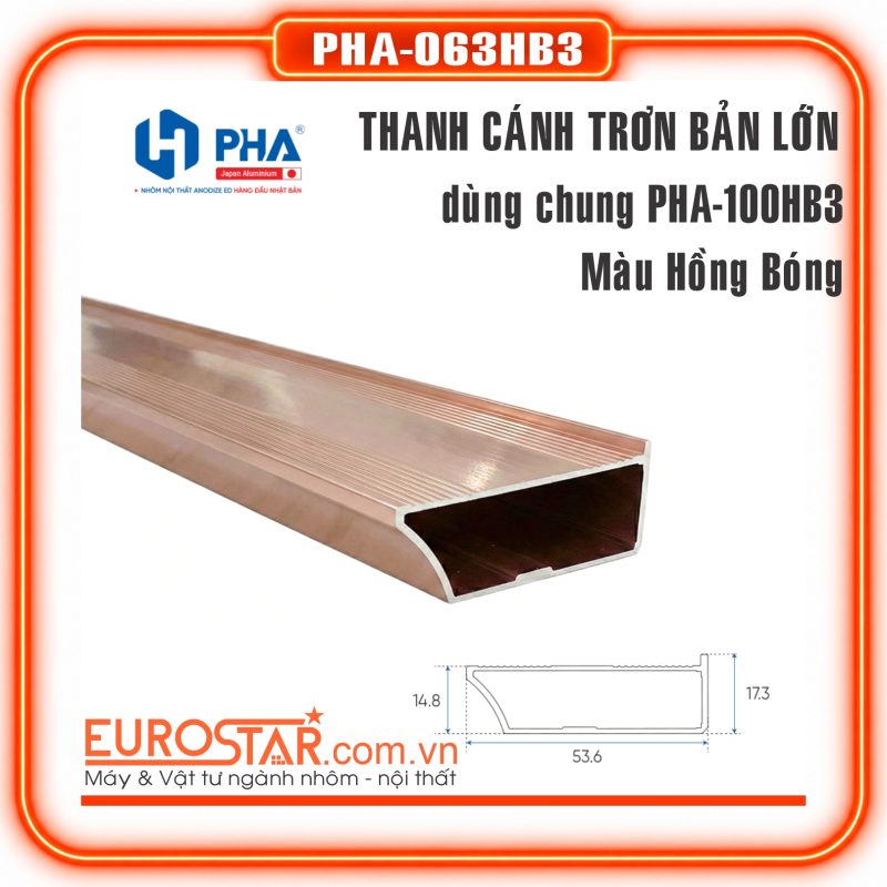 Thanh Cánh Trơn Màu Hồng Bóng