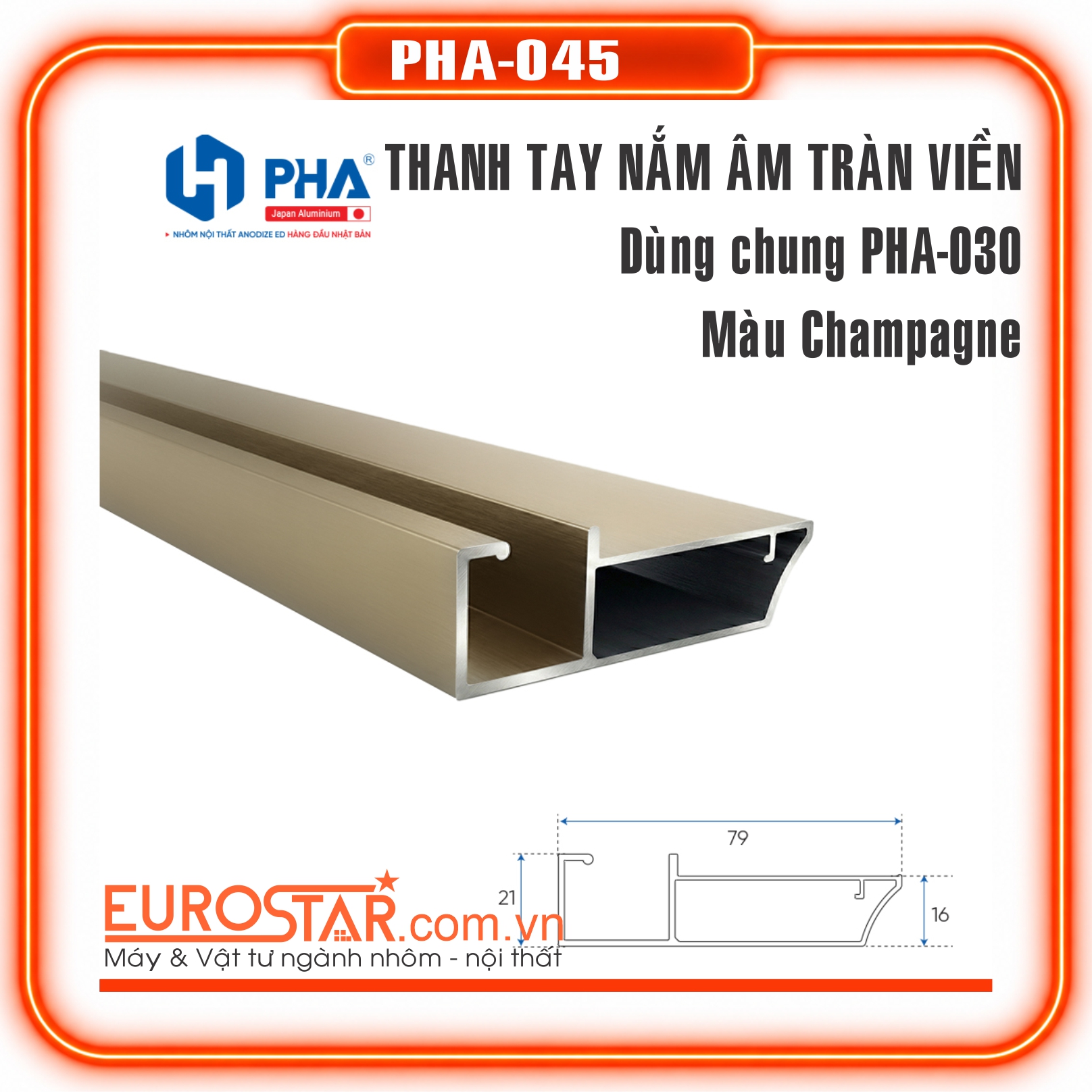 Thanh Tay nắm Âm Bản Lớn