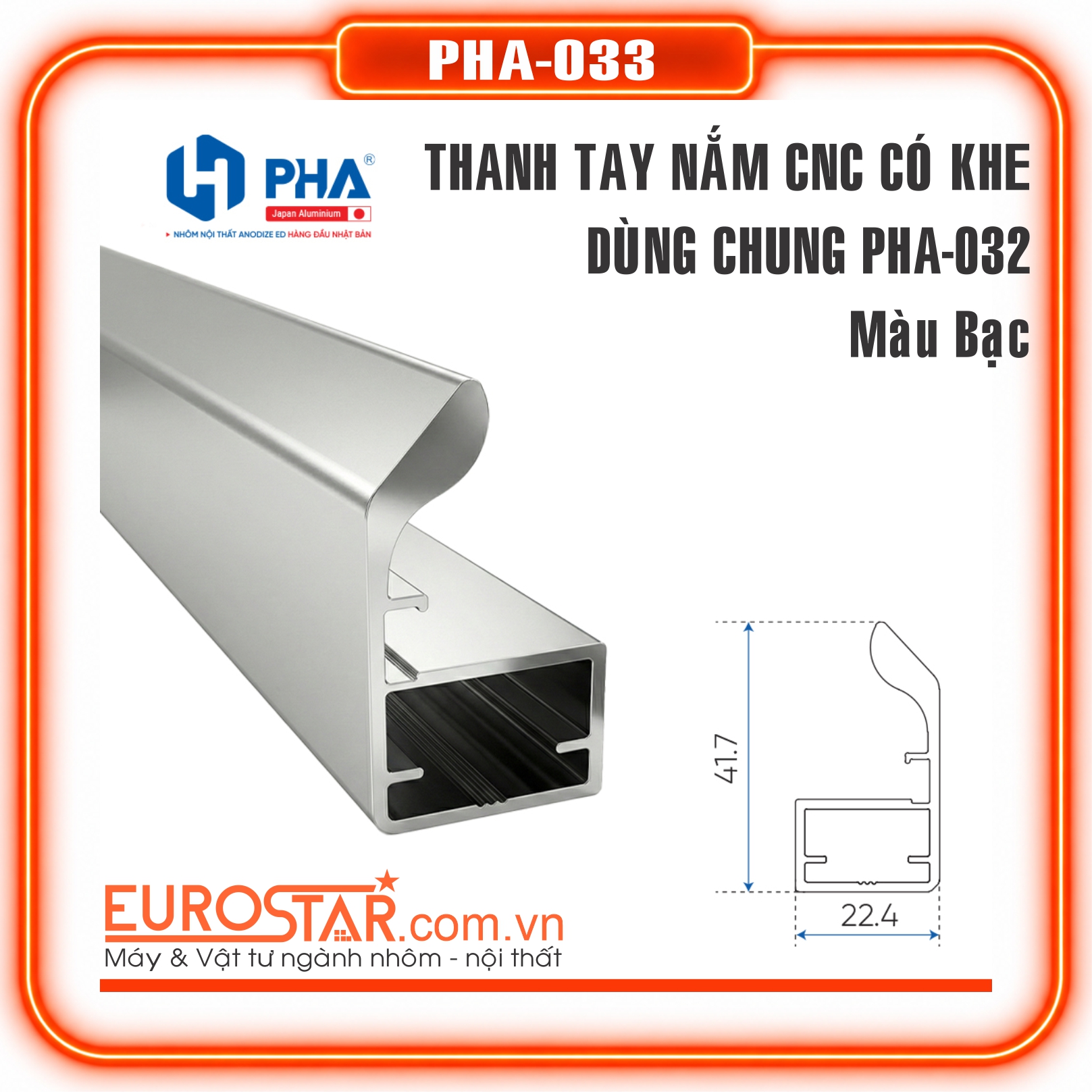 Thanh Tay Nắm Bản Nhỏ CNC