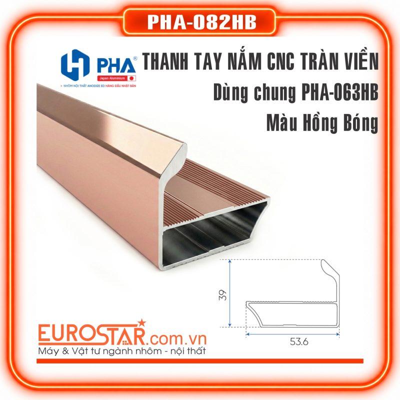 Tay CNC Bản Lớn Hồng Bóng