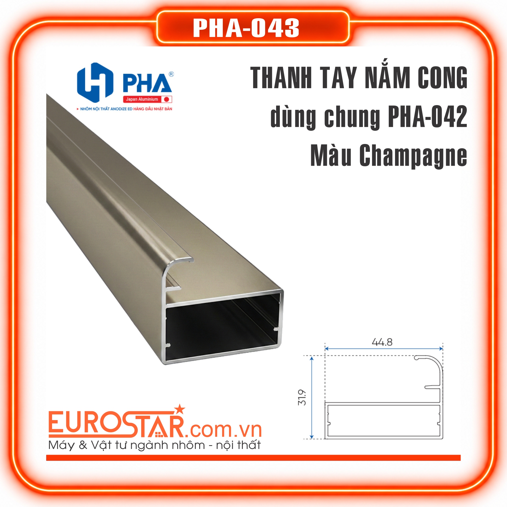 Thanh Tay Nắm Cong Liền Khối Thanh Tay Nắm Cong Liền Khối