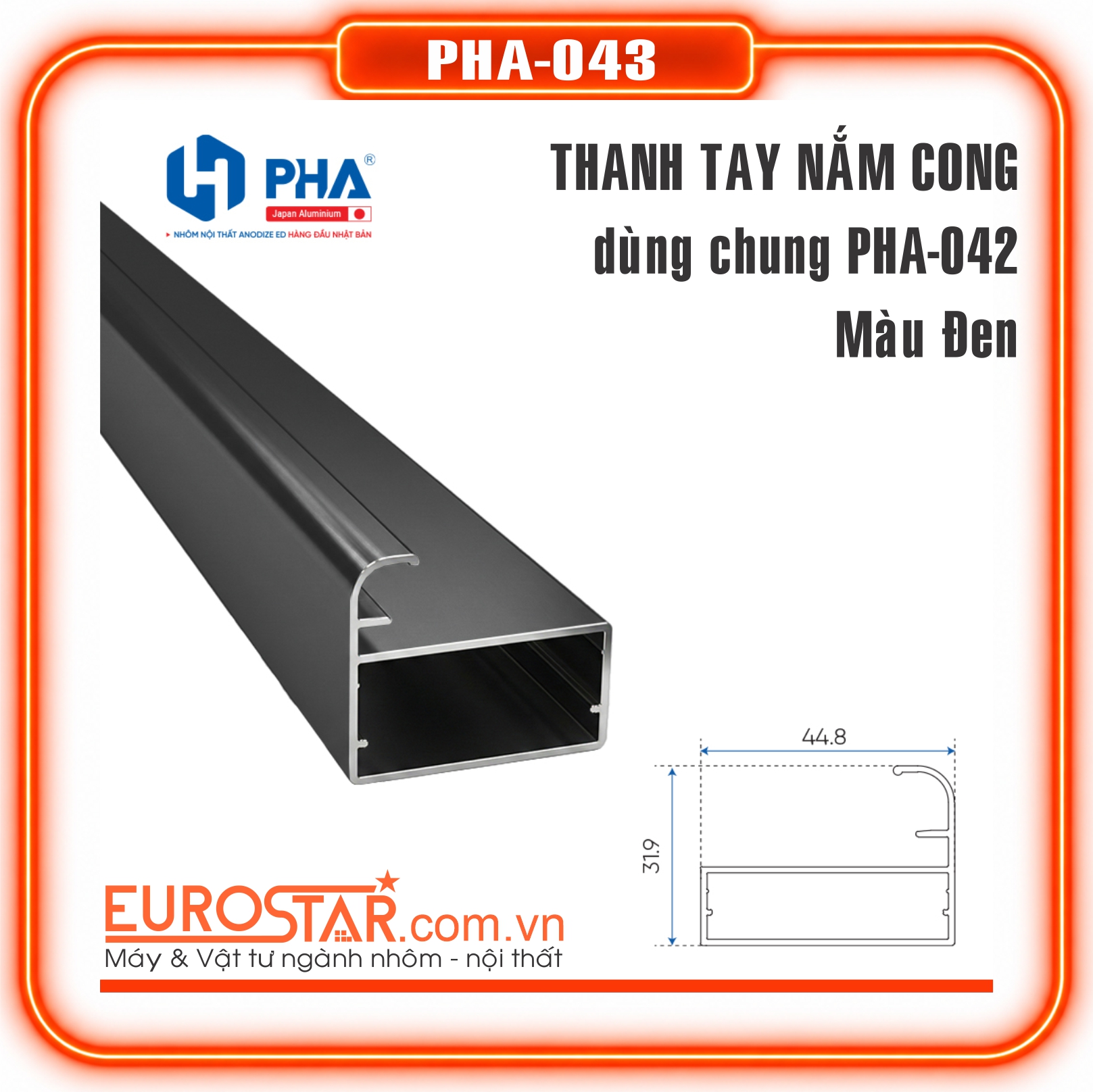Thanh Tay Nắm Cong Liền Khối Thanh Tay Nắm Cong Liền Khối